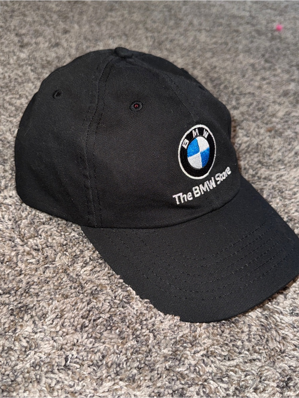 The BMW Store Hat Adjustable Strap Back Cap Black Unisex Adult Car Auto Logo